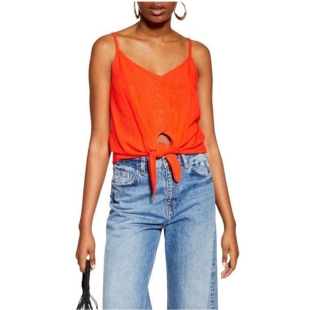 NWT TOPSHOP | Polly Tie Front Camisole